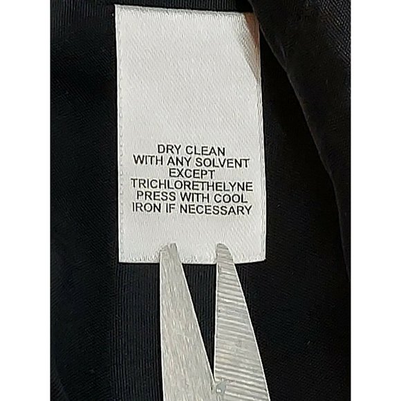 Jones New York collection 10 blazer black pink polka button front collar stretch - Picture 8 of 9